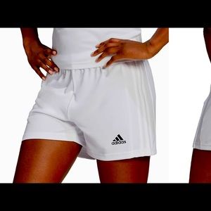 womens adidas white shorts. size small